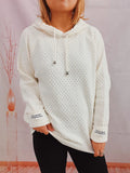 Drawstring Long Sleeve  Hooded Sweater thumbnail 16
