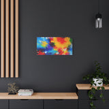 Abstract Color Splash Matte Canvas Print — Vibrant Stretched Wall Art thumbnail 58