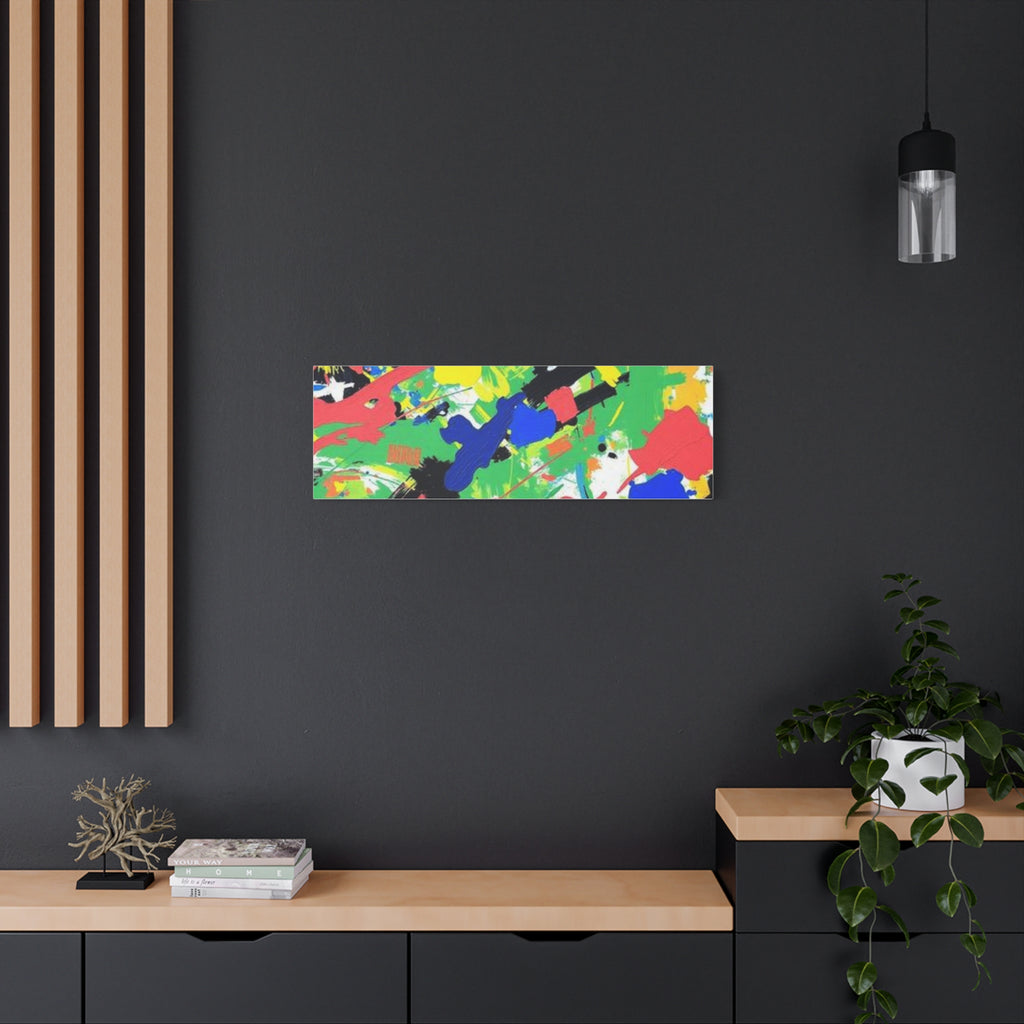 Abstract Color Splash Canvas Print — Vibrant Modern Wall Art