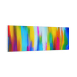 Abstract Rainbow Waves Matte Canvas Print — Vibrant Colorful Wall Art thumbnail 80
