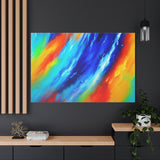 Abstract Rainbow Wave Matte Canvas Print — Vibrant Stretched Wall Art thumbnail 100