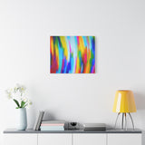 Abstract Rainbow Waves Matte Canvas Print — Vibrant Colorful Wall Art thumbnail 54