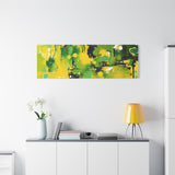 Abstract Green & Yellow Matte Canvas Print – Vibrant Modern Wall Art thumbnail 93