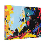 Abstract Color Splash Matte Canvas Print — Modern Stretched Wall Art thumbnail 89