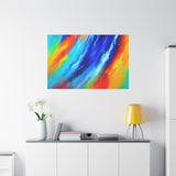 Abstract Rainbow Wave Matte Canvas Print — Vibrant Stretched Wall Art thumbnail 87