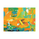 Abstract Orange & Green Canvas Art — Vibrant Modern Wall Decor thumbnail 22