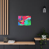Abstract Neon Splash Matte Canvas Print — Vibrant Colorful Stretched Wall Art thumbnail 52