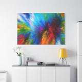 Abstract Color Explosion Matte Canvas Print thumbnail 99