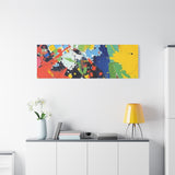 Abstract Color Splash Matte Canvas — Stretched Wall Art thumbnail 93