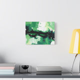 Abstract Green Brushstroke Canvas Print thumbnail 36