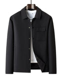 Men's Plus Size Snap Down Long Sleeve Jacket thumbnail 4