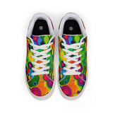 Psychedelic Retro Bubble Leather Sneakers thumbnail 2