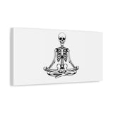 Yoga Skeleton Canvas Print — Meditating Skeleton Wall Art, Minimalist Gothic Home Decor thumbnail 26