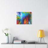 Abstract Color Explosion Matte Canvas Print thumbnail 54