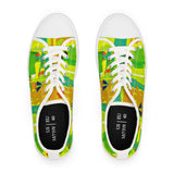 Women's Low Top Sneakers — Vibrant Tropical Abstract Print thumbnail 6