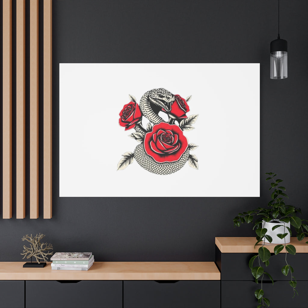Matte Stretched Canvas - Snake Wall Art