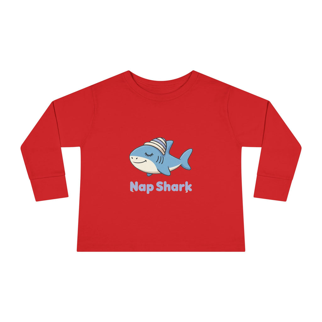 Nap Shark Toddler Long Sleeve Tee