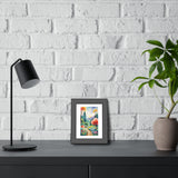 Watercolor Fantasy Landscape Framed Print — Colorful Pathway Wall Art thumbnail 4