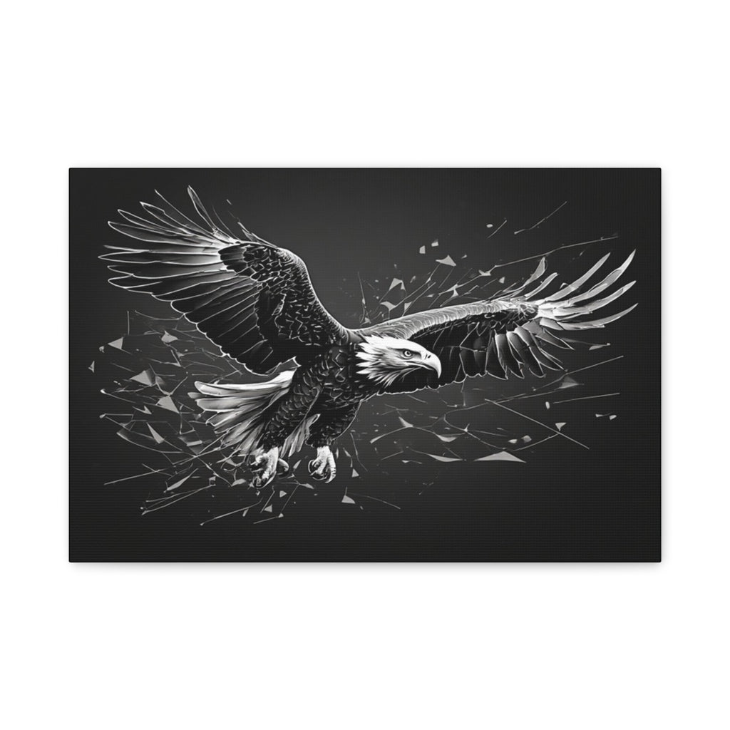 Eagle Matte Canvas Wall Art — Stretched 1.25"