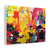 Abstract Color Splash Canvas Print - Vibrant Stretched Matte Wall Art thumbnail 35