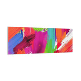 Abstract Rainbow Brushstrokes Matte Canvas Wall Art — Vibrant Stretched 1.25" thumbnail 80