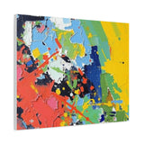 Abstract Color Splash Matte Canvas — Stretched Wall Art thumbnail 62
