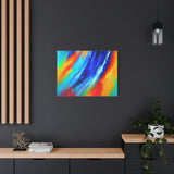 Abstract Rainbow Wave Matte Canvas Print — Vibrant Stretched Wall Art thumbnail 67