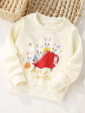 Children's Cute Rabbit Piano Crew Neck Sweatshirt thumbnail 1
