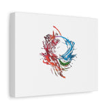 Abstract Color Splash Canvas Print — Modern Watercolor Circle Art on Matte Stretched Canvas thumbnail 18