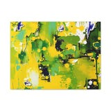 Abstract Green & Yellow Matte Canvas Print – Vibrant Modern Wall Art thumbnail 10