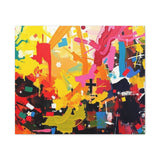 Abstract Color Splash Canvas Print - Vibrant Stretched Matte Wall Art thumbnail 10