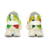 Women's Colorful Mesh Sneakers — Vibrant Abstract Athletic Shoes thumbnail 3
