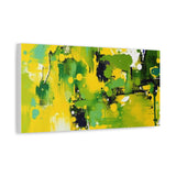 Abstract Green & Yellow Matte Canvas Print – Vibrant Modern Wall Art thumbnail 44