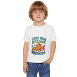 Save Our Oceans Toddler T-Shirt — Cute Fish Environmental Shirt for Kids thumbnail 30