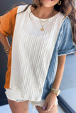Textured Color Block T Shirt thumbnail 1