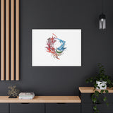 Abstract Color Splash Canvas Print — Modern Watercolor Circle Art on Matte Stretched Canvas thumbnail 56