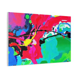 Abstract Neon Splash Matte Canvas Print — Vibrant Colorful Stretched Wall Art thumbnail 71