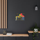 Abstract Color Splash Matte Canvas Print — Modern Stretched Wall Art thumbnail 49