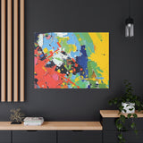 Abstract Color Splash Matte Canvas — Stretched Wall Art thumbnail 91