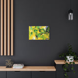 Abstract Green & Yellow Matte Canvas Print – Vibrant Modern Wall Art thumbnail 52