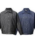 Men's Snap Down Long Sleeve Denim Jacket thumbnail 5
