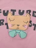 Children's Cat Graphic Round Neck T-Shirt thumbnail 4