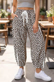 Leopard Print Ankle-Length Elastic Waist Pants thumbnail 5