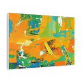 Abstract Orange & Green Canvas Art — Vibrant Modern Wall Decor thumbnail 27