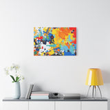 Abstract Splash Colorful Matte Canvas Wall Art – Vibrant Modern Stretched Print thumbnail 60