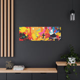 Abstract Color Splash Canvas Print - Vibrant Stretched Matte Wall Art thumbnail 82
