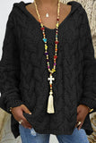 Cable-Knit Hooded Sweater thumbnail 5