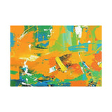 Abstract Orange & Green Canvas Art — Vibrant Modern Wall Decor thumbnail 25