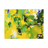 Abstract Green & Yellow Matte Canvas Print – Vibrant Modern Wall Art thumbnail 18