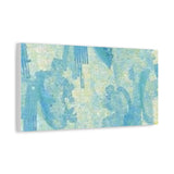 Abstract Aqua Brushstroke Canvas Print — Coastal Blue Wall Art thumbnail 41